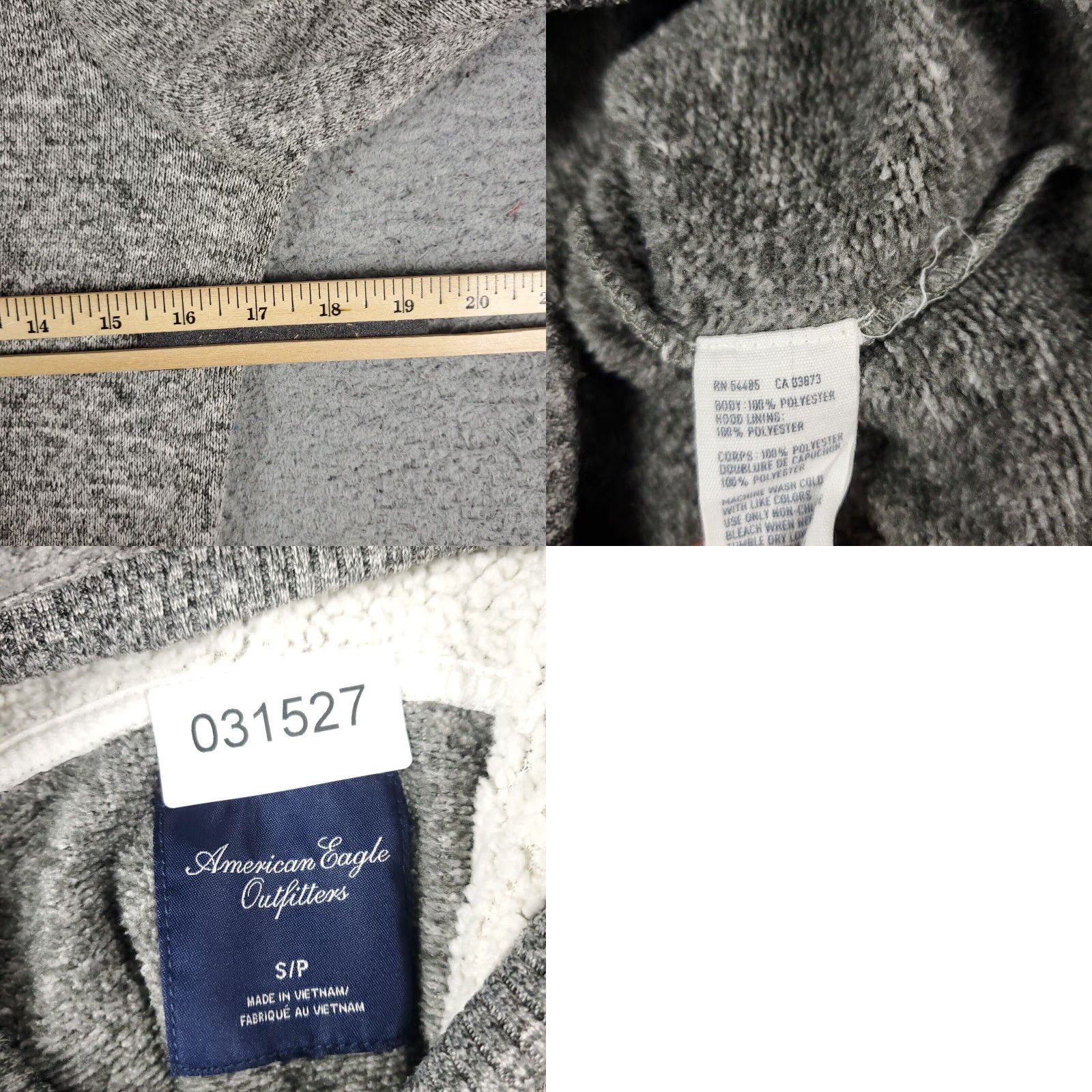 American Eagle Outfitters American Eagle Outfitters Hoodie Women’s Small Gray Full Zip Sweatshirt Sweater Size S / US 4 / IT 40 - 8 Thumbnail