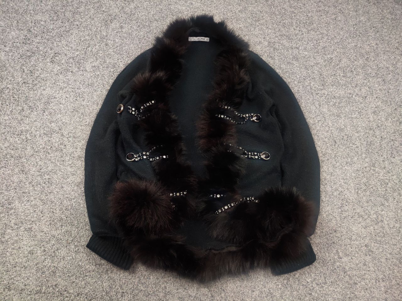 If Six Was Nine Vintage Y2K Grunge cardigan fur chains if six was nine Size L / US 10 / IT 46 - 2 Thumbnail