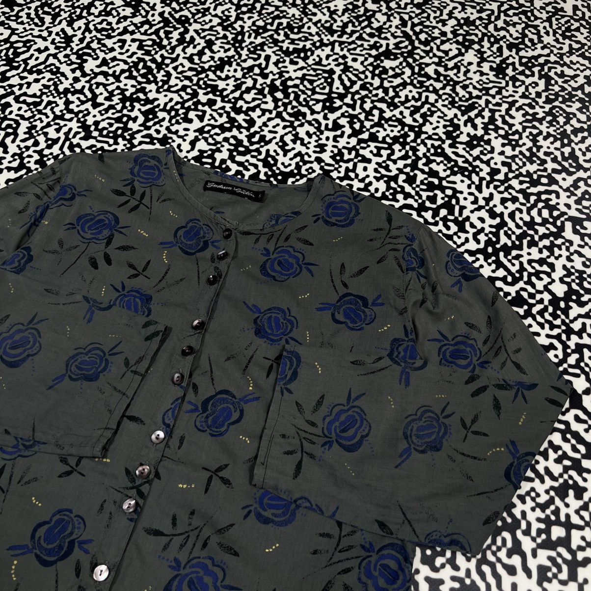 Gudrun Sjoden Gudrun Sjoden Floral Monogram Retro Shirt Casual Style Size M / US 6-8 / IT 42-44 - 6 Thumbnail