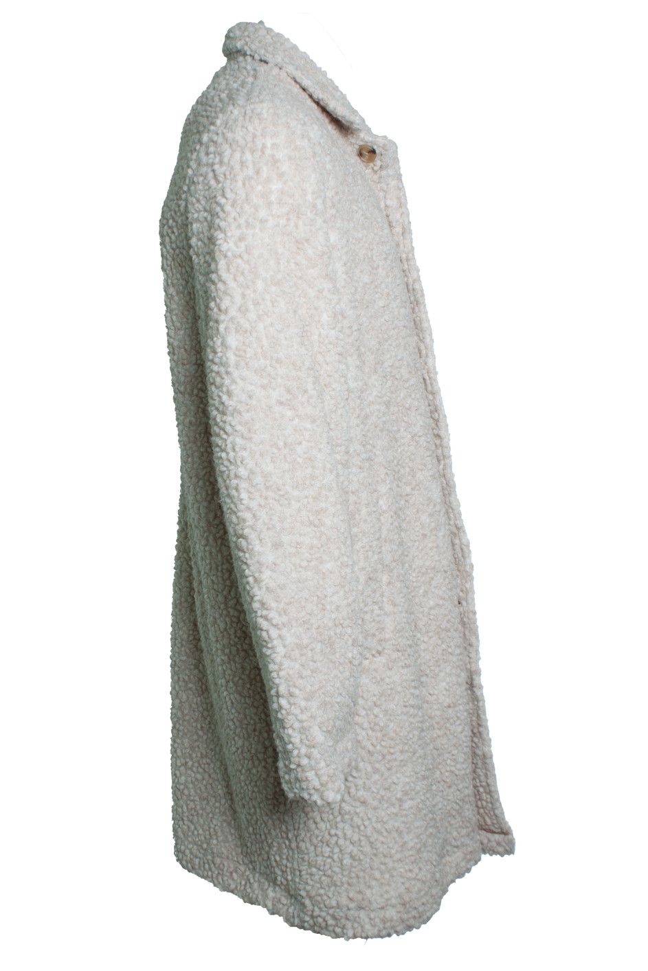 KESTIN Kestin, Edinburgh overcoat in oatmeal wool fleece Size US L / EU 52-54 / 3 - 2 Thumbnail