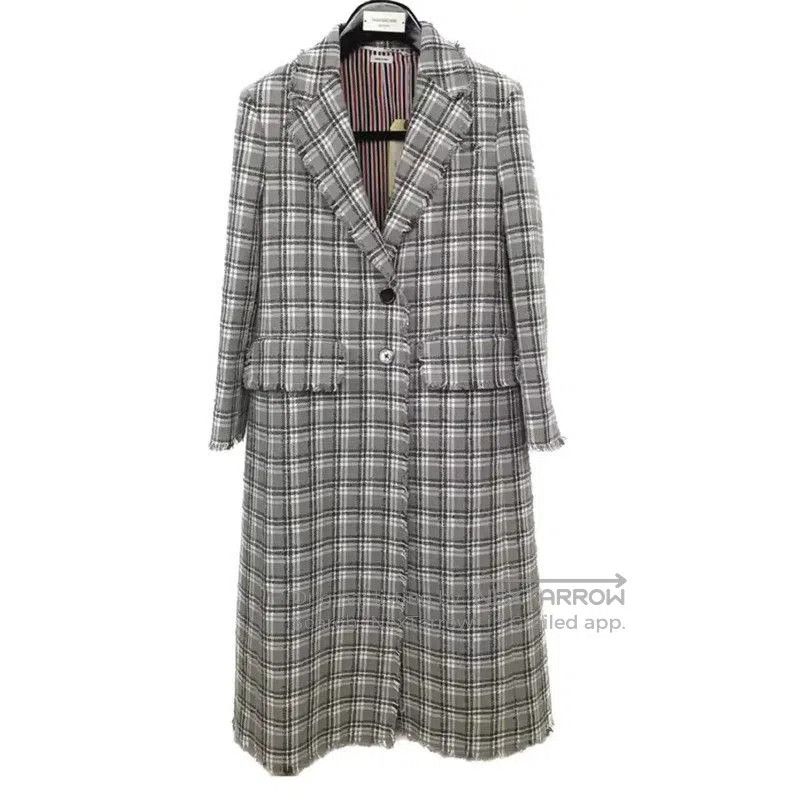 Thom Browne Thom Browne Gray Cotton Women’s Long Coat . Size M / US 6-8 / IT 42-44 - 1 Thumbnail
