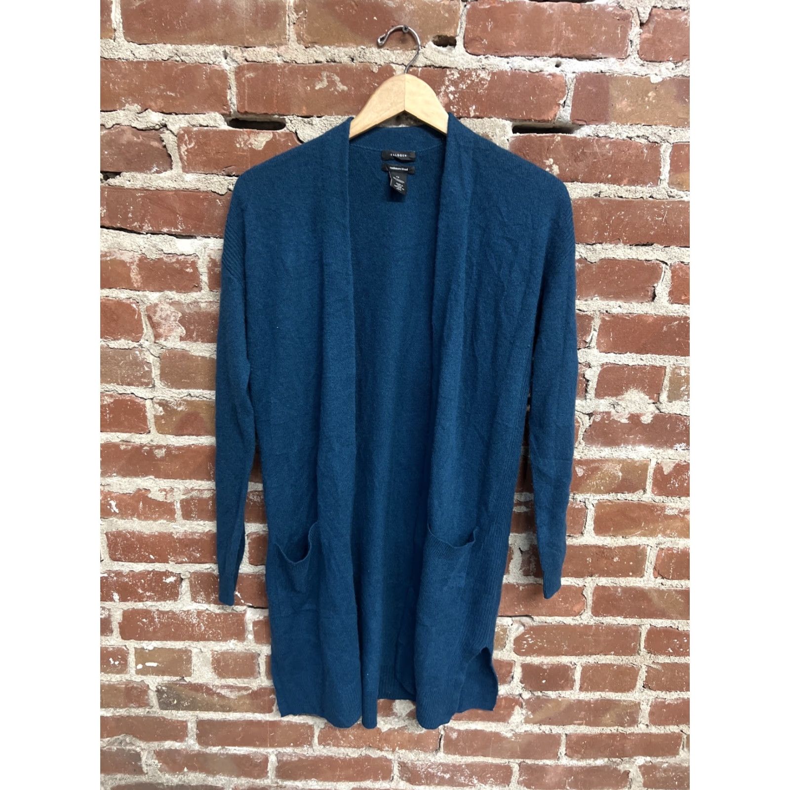 Vintage Halogen Cardigan Sweater Women XS Blue Cashmere Size XS Size XS / US 0-2 / IT 36-38 - 2 Thumbnail