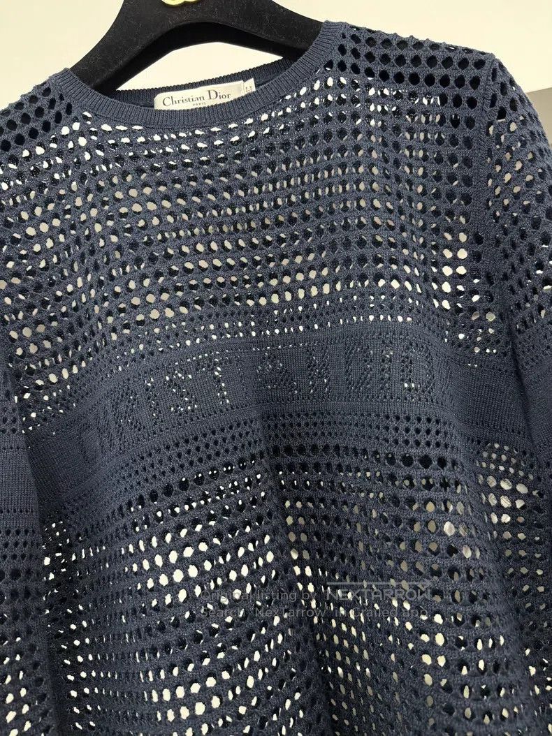 Dior Dior Blue hollow embroidery tassel long sleeves Size XS / US 0-2 / IT 36-38 - 2 Thumbnail