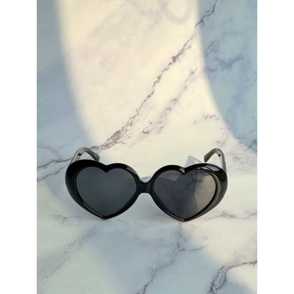 Moschino NEW Moschino MOS128S Heart Black Sunglasses Size ONE SIZE - 5 Thumbnail