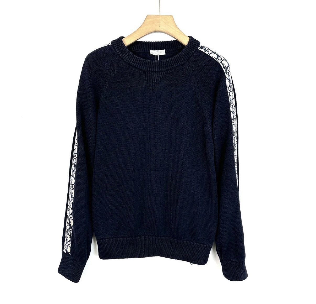 Dior Dior / Side Panel Monogram Print Long Sleeve Wool Knit K12 Size US S / EU 44-46 / 1 - 1 Thumbnail