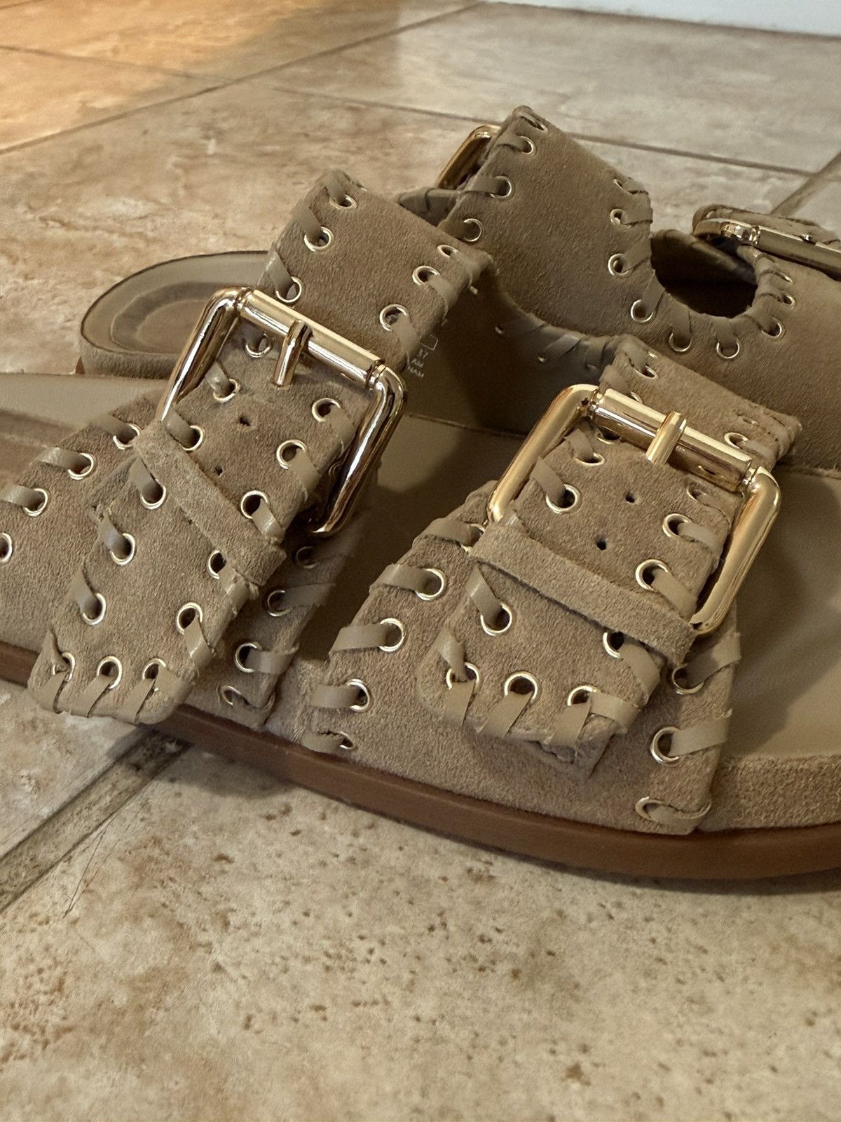 Zara Zara suede flat Sandals Size US 9 / IT 39 - 9 Thumbnail