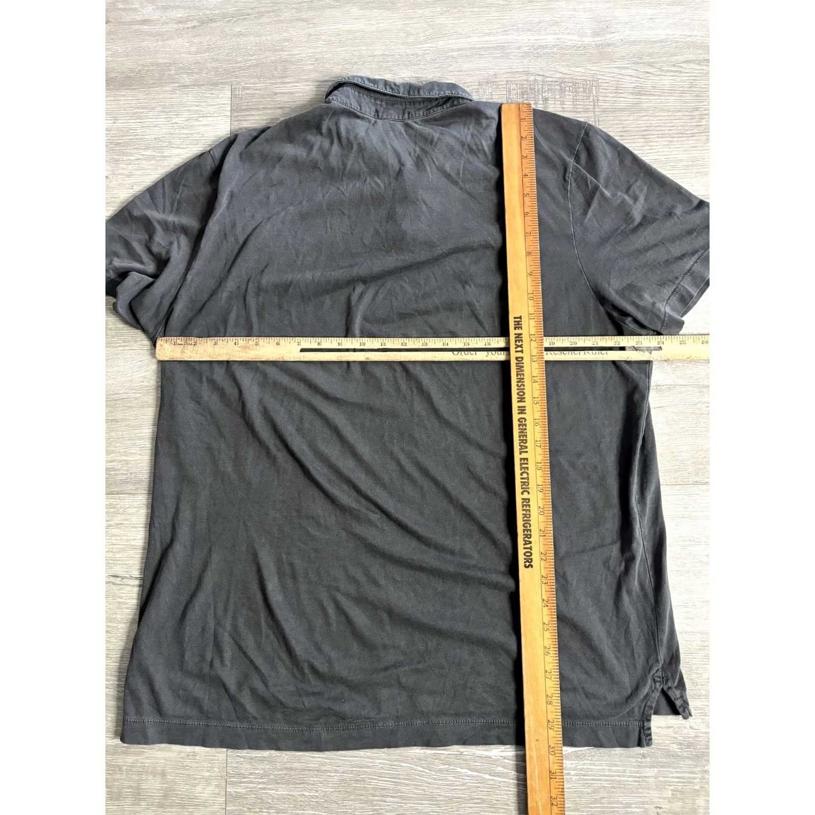 James Perse James Perse Polo Shirt Mens XL Gray Short Sleeve Cotton Jersey Pullover Button Collared Classic Fit USA Size US XL / EU 56 / 4 - 3 Thumbnail