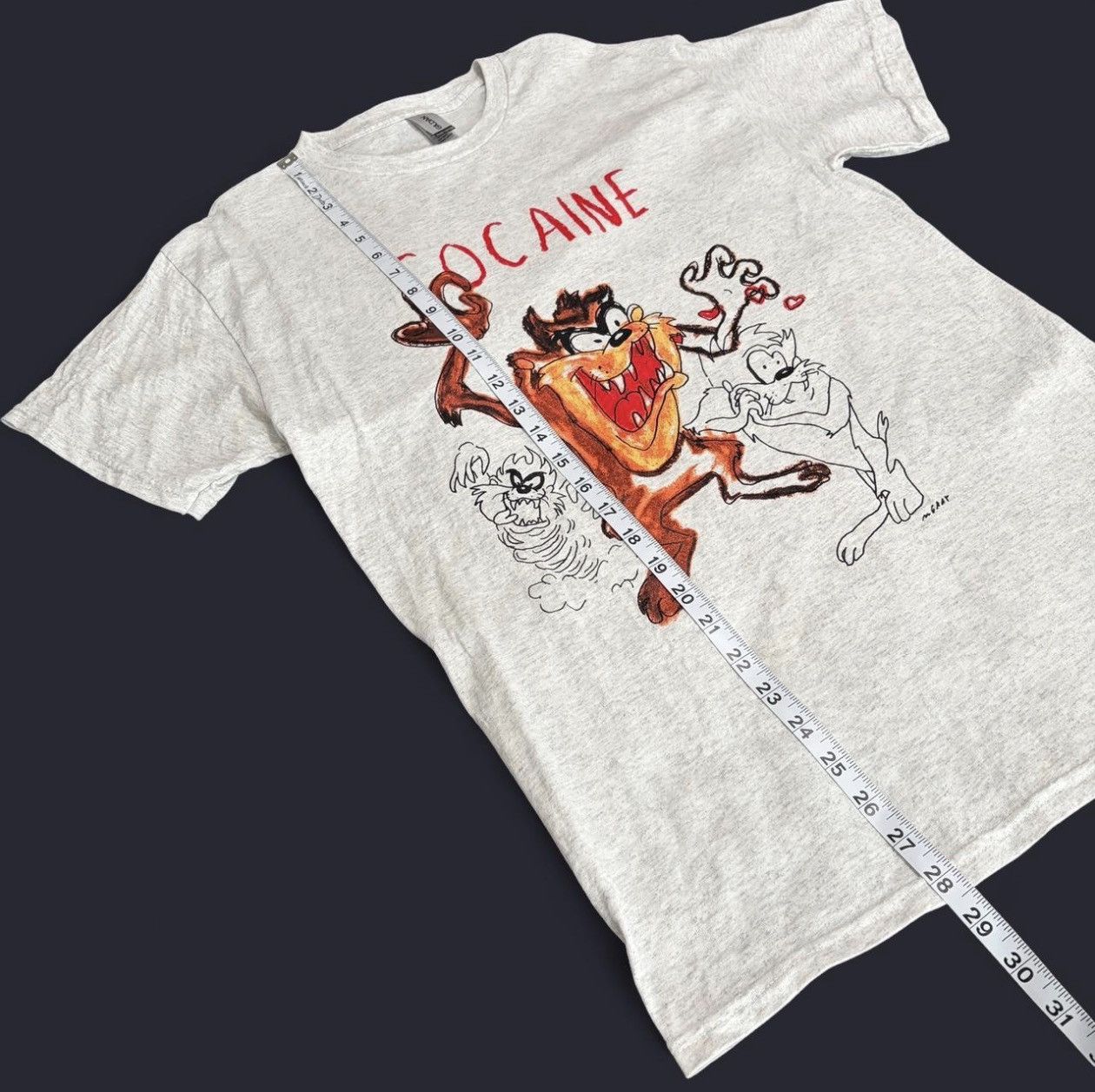 Other Taz Tasmanian Devil Graphic Gray Cotton T-Shirt Men’s Size M Size US M / EU 48-50 / 2 - 3 Thumbnail