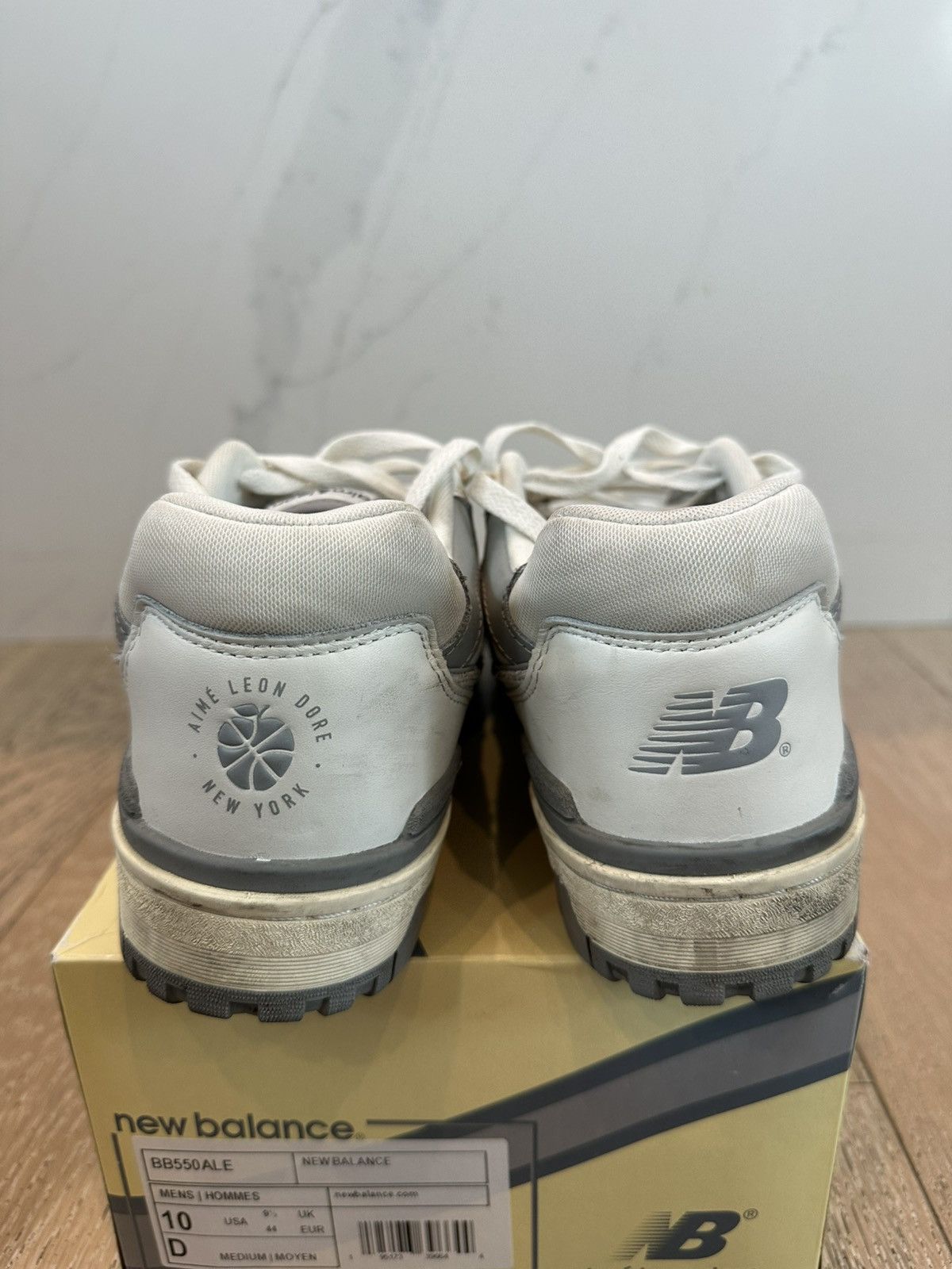 Aime Leon Dore × New Balance New Balance 550 Aime Leon Dore White Grey Size US 10 / EU 43 - 3 Thumbnail
