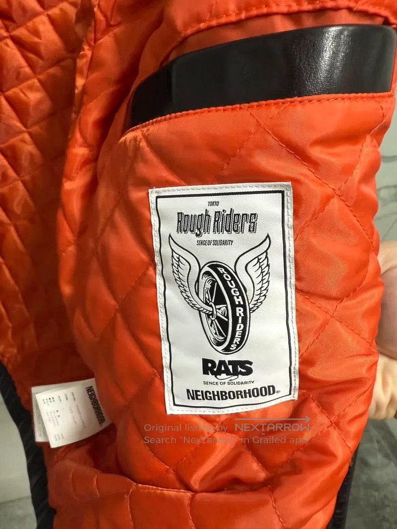 Neighborhood Neighborhood Collaboration Coach Leather Jacket, Horsehide Size US L / EU 52-54 / 3 - 5 Thumbnail
