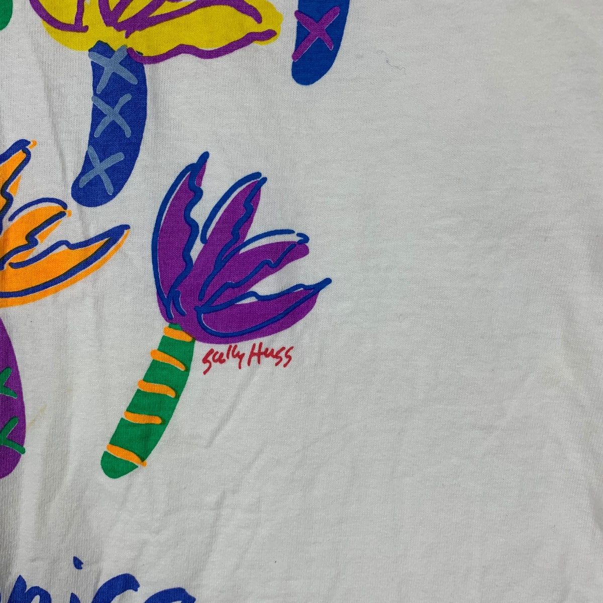 Other Vintage 90’ SANTA MONICA SALLY HUSS Illustration Tee Shirt Size US L / EU 52-54 / 3 - 5 Thumbnail