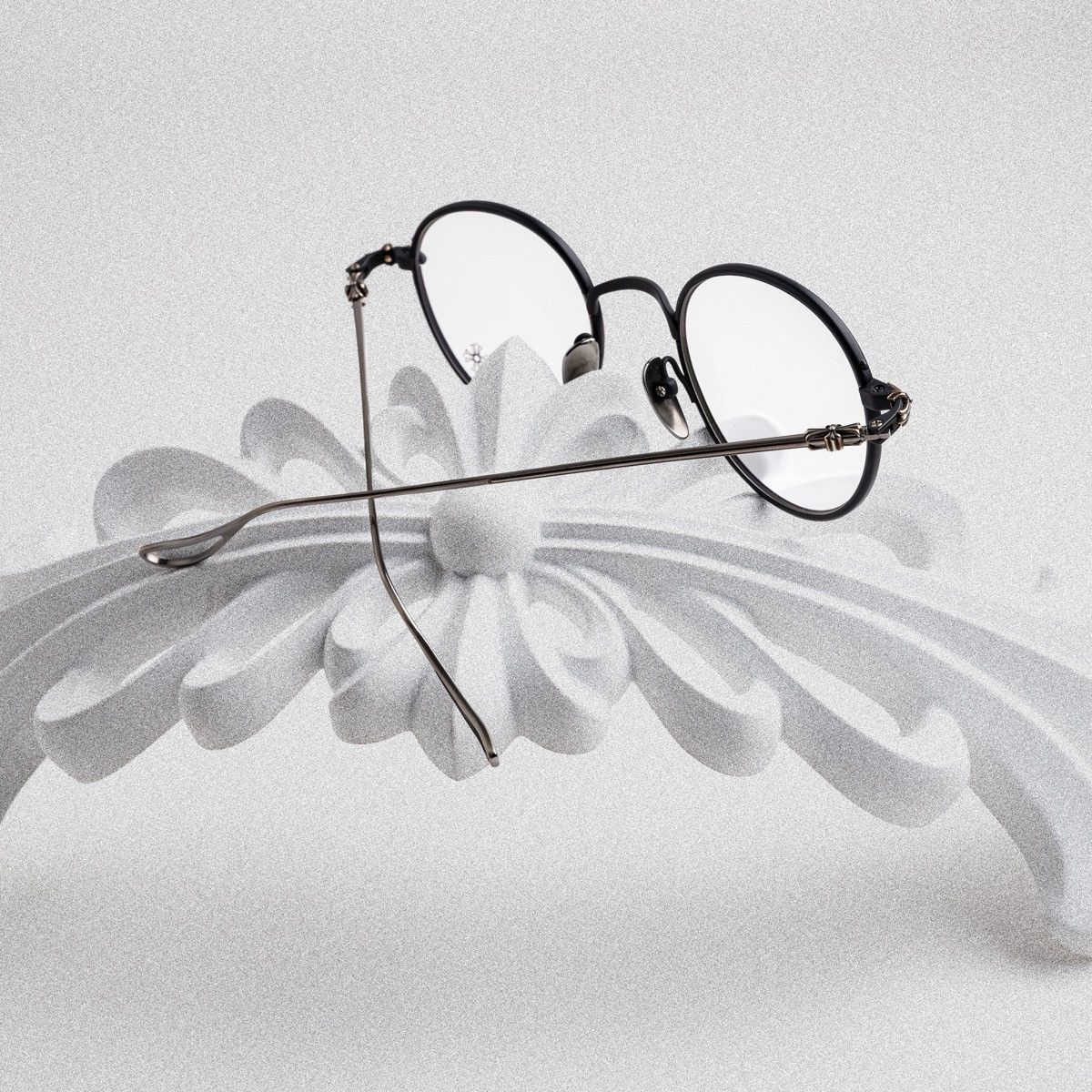 Chrome Hearts CHROME HEARTS SINNERGASM MATTE BLACK/ ANTIQUE SILVER GLASSES Size ONE SIZE - 5 Thumbnail