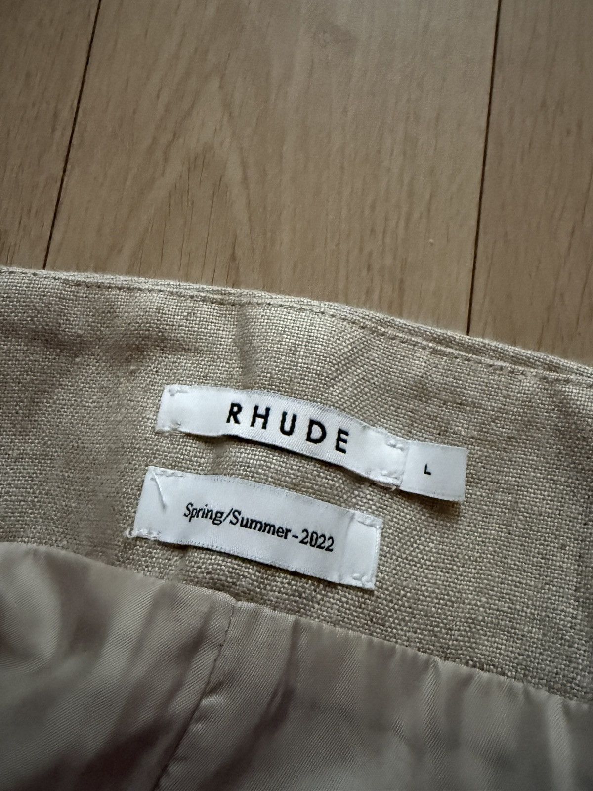 Rhude Pleated Linen Shorts Size 31" - 2 Thumbnail