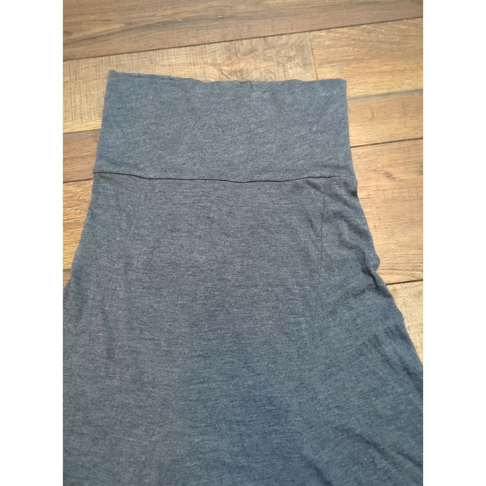 Vintage Promesa USA Skirt Gray Women's Size Small Midi Solid Pull On Pencil Size 28" / US 6 / IT 42 - 3 Thumbnail