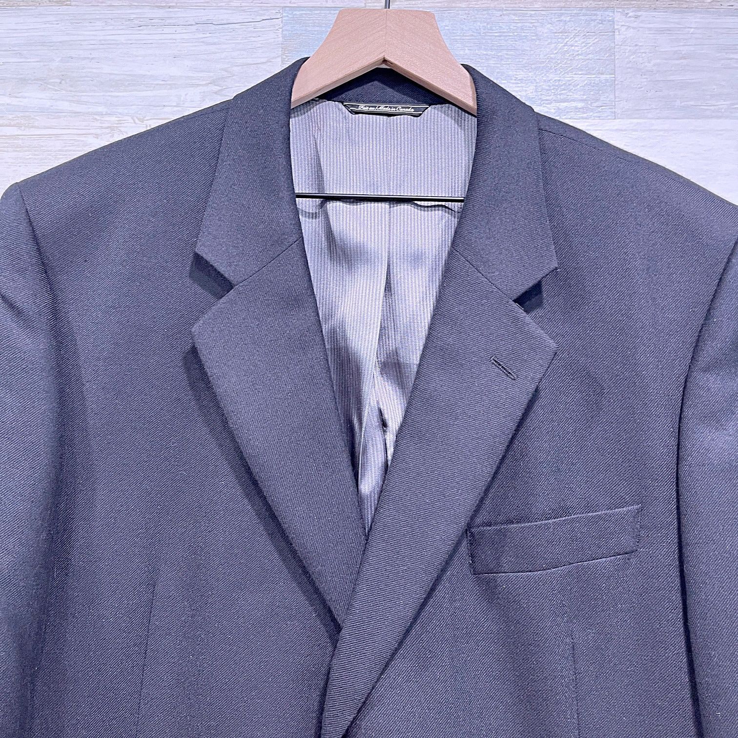Jack Victor Jack Victor Pure Italian Cashmere Sport Coat Black Mens 46R Size 46R - 2 Thumbnail