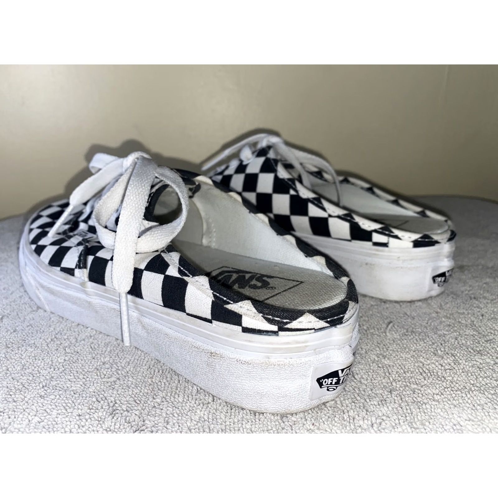 Vans VANS Slip-On Women's Sneakers Black White Checker Size 6 US 6 UK 8 Colorful Athletic Shoes Men's? Size US 8 / IT 38 - 4 Thumbnail