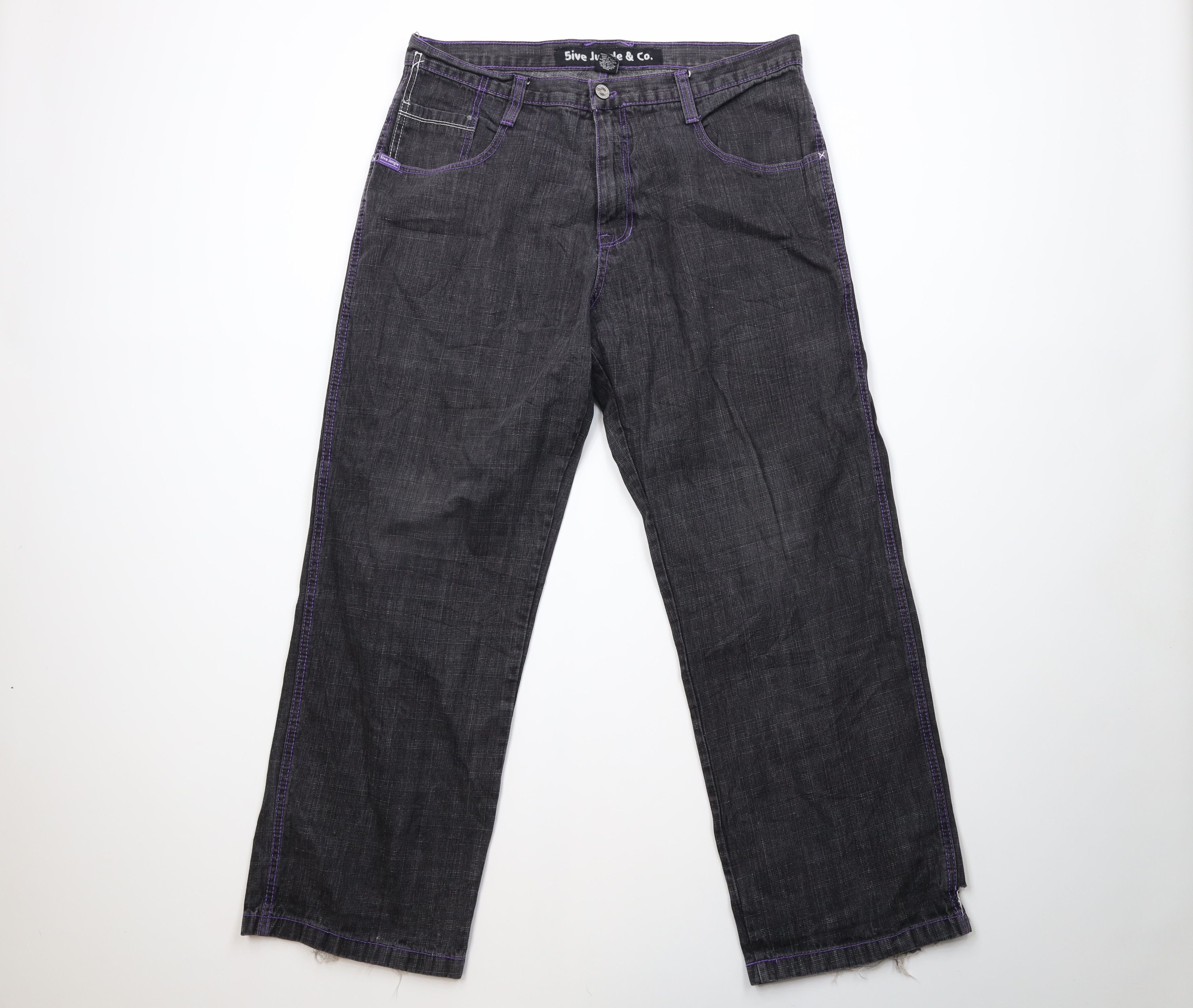 Vintage AS IS Vintage Y2K 5ive Jungle Baggy Hip Hop Wide Leg Jeans Size US 40 / EU 56 - 1 Thumbnail