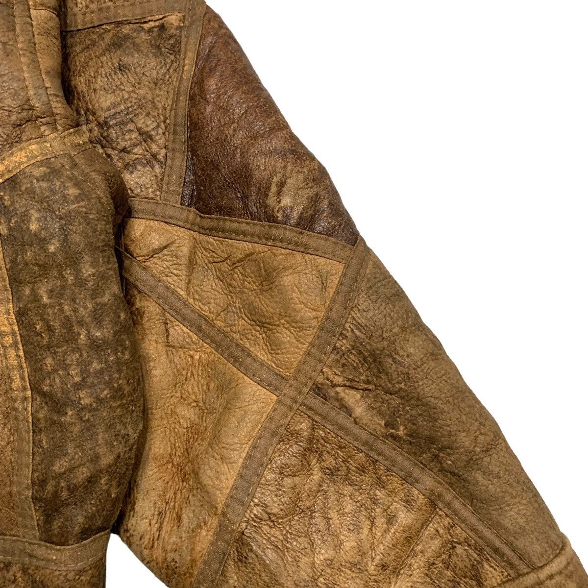 Japanese Brand Vintage Stardom Patchwork Style Leather Jacket Size US M / EU 48-50 / 2 - 12 Thumbnail