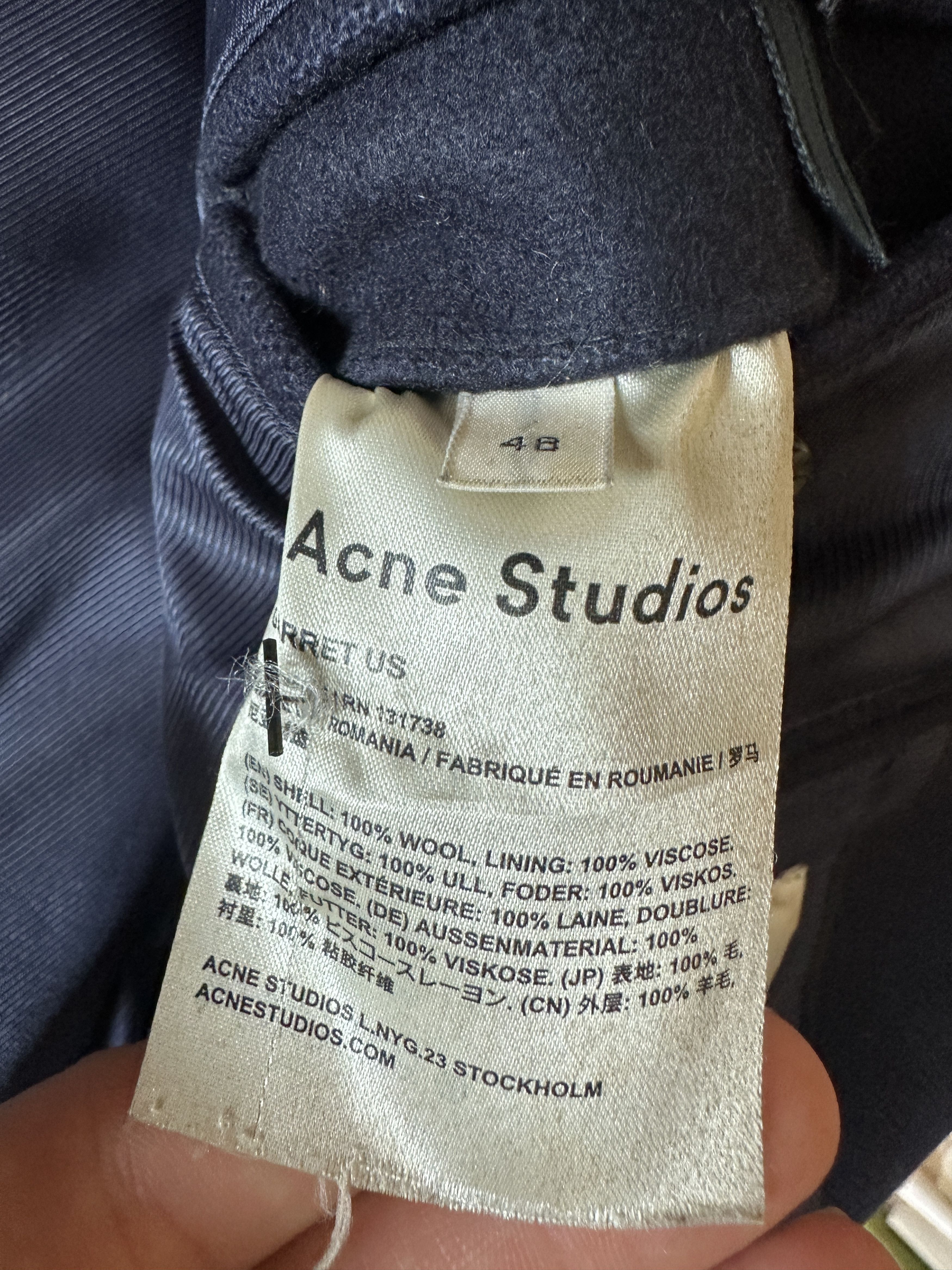 Acne Studios Acne Studios Wool Coat Size US S / EU 44-46 / 1 - 4 Thumbnail