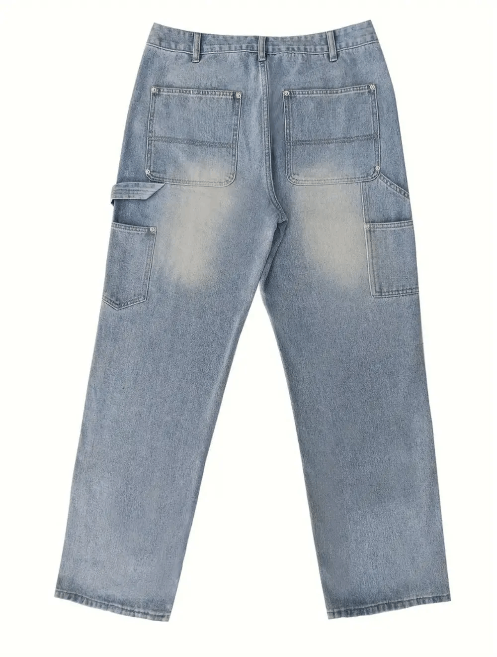 Japanese Brand × Jean Patchwork Double Knee Distressed Pants Jeans Work Pants Size US 30 / EU 46 - 4 Thumbnail