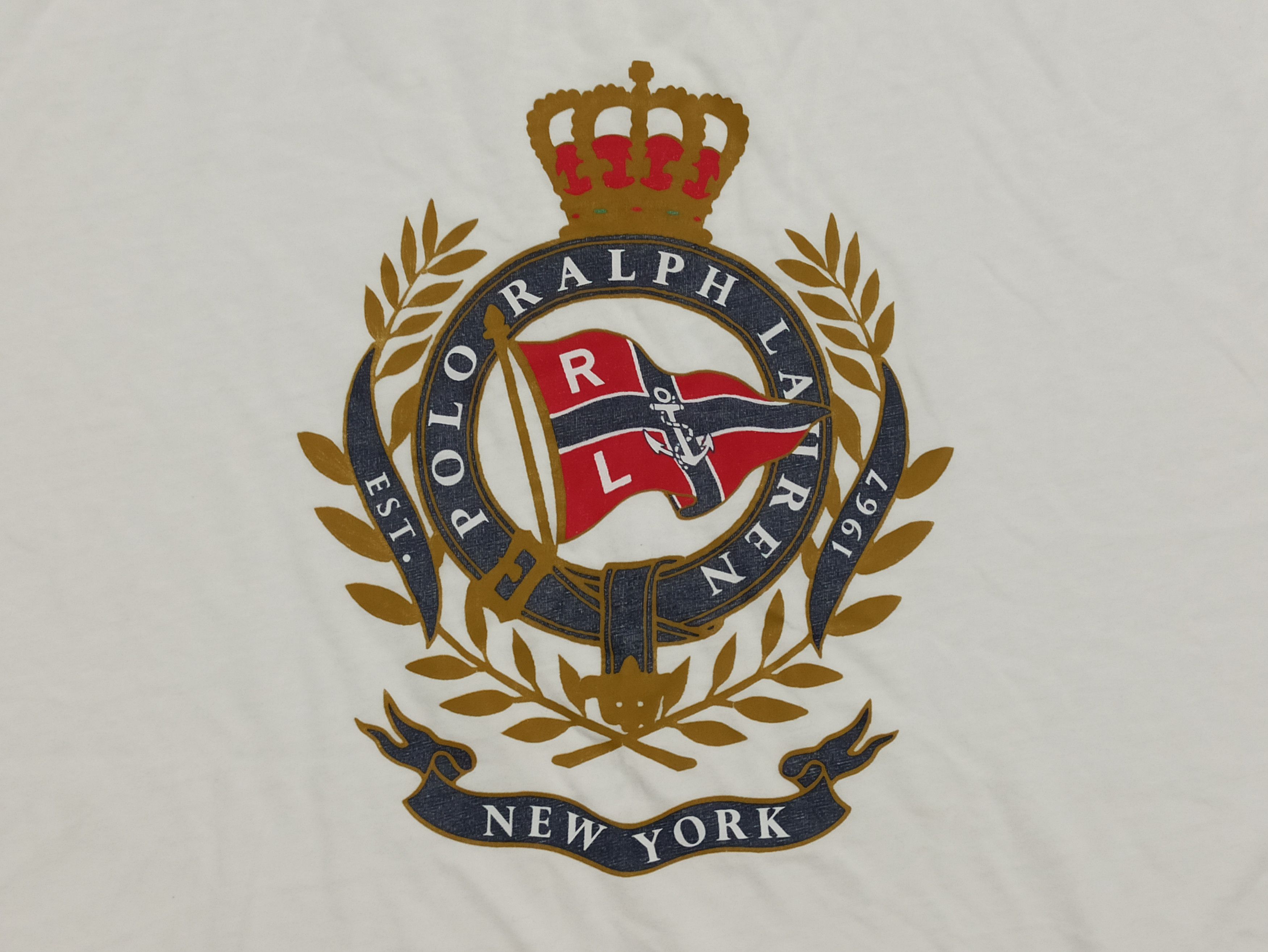 Polo Ralph Lauren POLO Ralph Lauren VINTAGE Crest Logo Tee White Size US L / EU 52-54 / 3 - 3 Thumbnail
