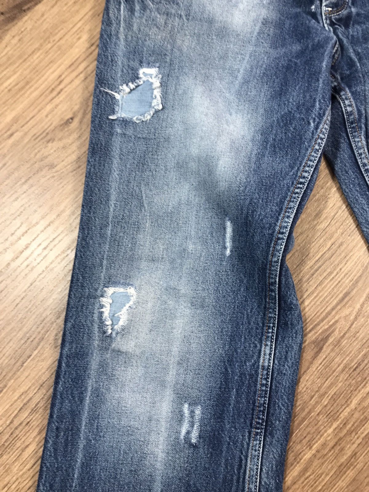 Japanese Brand × Vintage Vintage Distressed Denim Pants Size US 33 - 5 Thumbnail