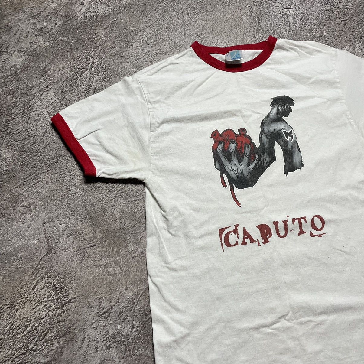Vintage Vintage Y2K Skeleton Graphic Tee Caputo Grunge Horror Boxy M Size US M / EU 48-50 / 2 - 3 Thumbnail
