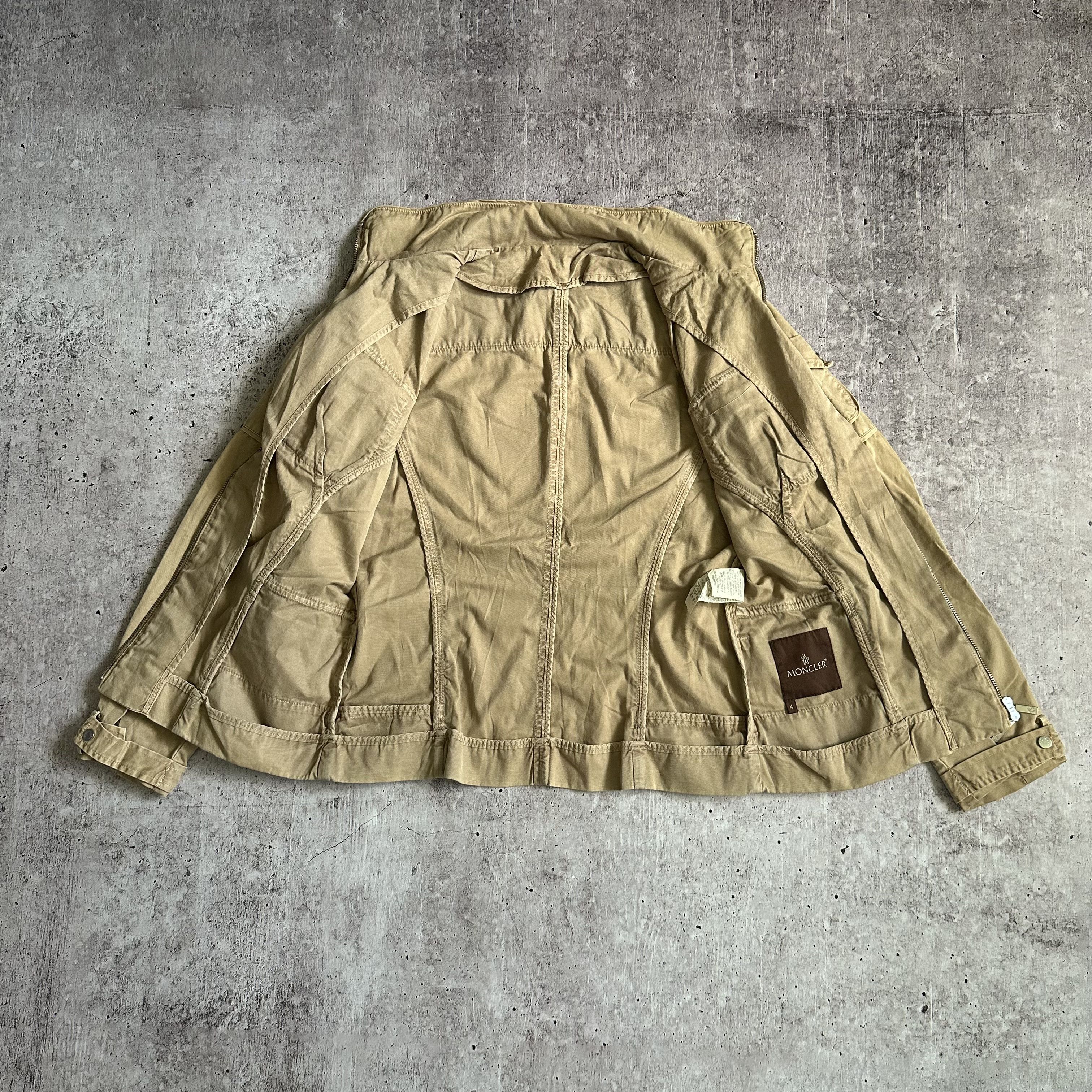 Moncler Moncler Avant Garde Denim Vintage y2k Beige Cargo Jacket Size M / US 6-8 / IT 42-44 - 7 Thumbnail