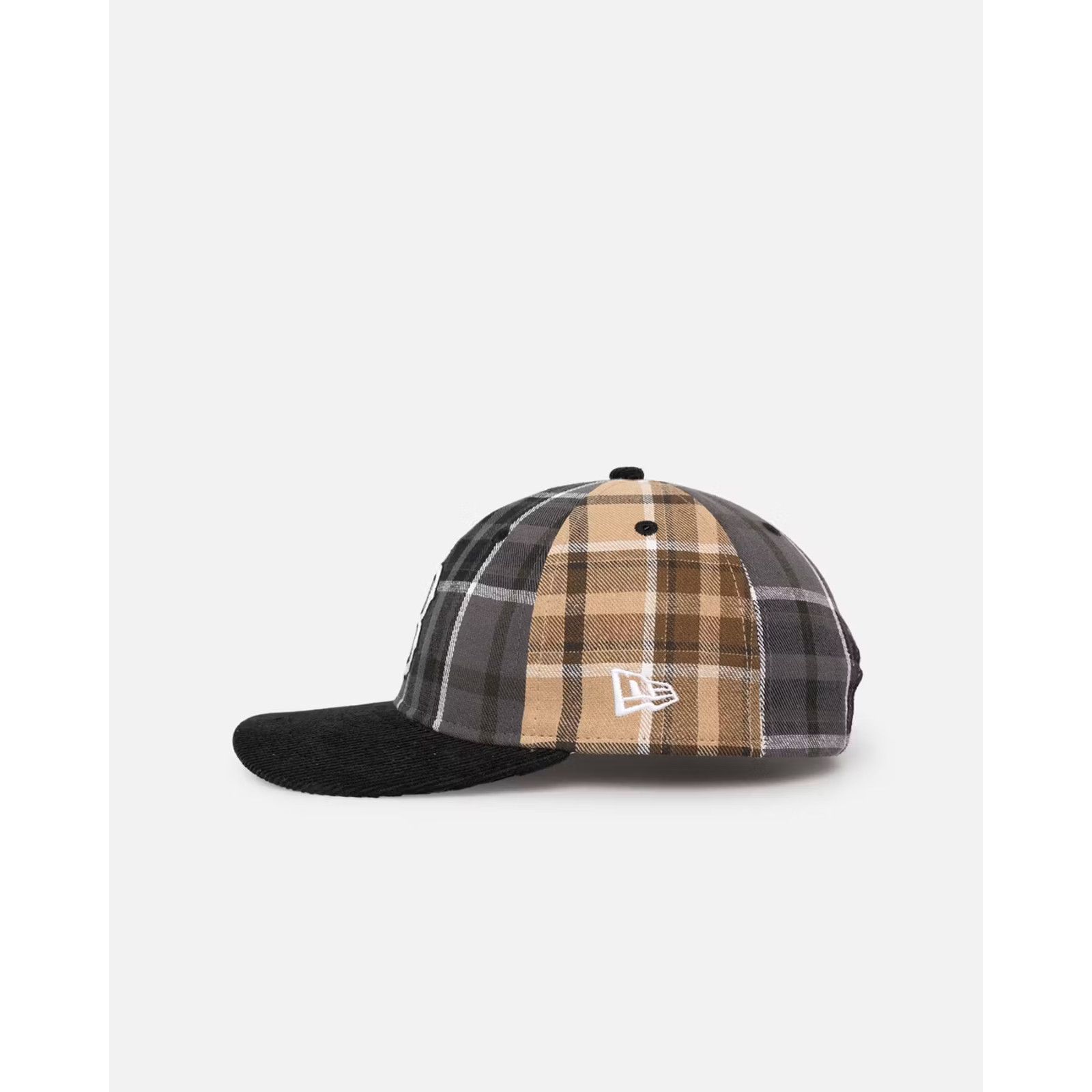New Era Boston Red Sox New Era Plaid Strapback Hat High Crown MLB Size ONE SIZE - 6 Thumbnail