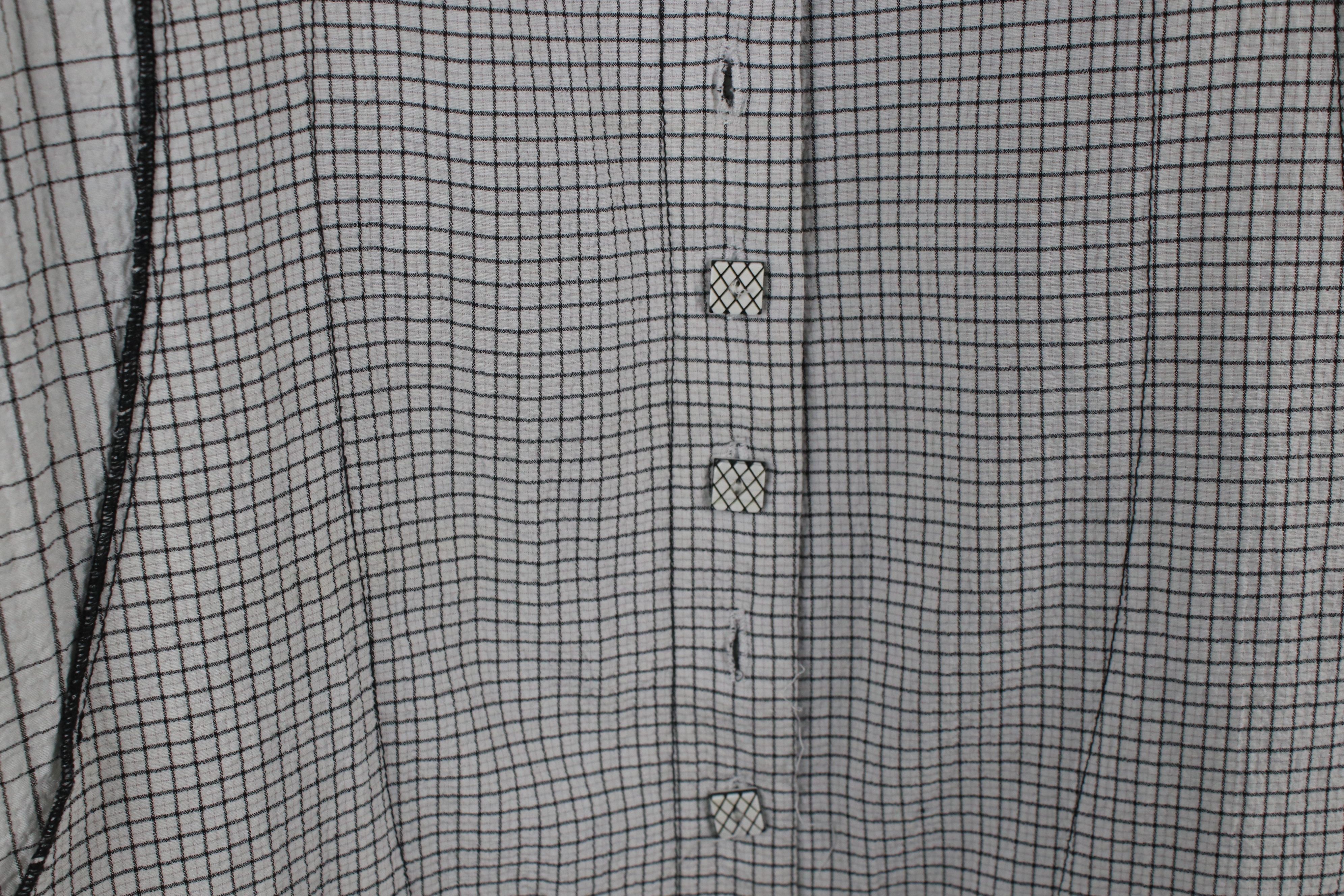 Vintage Vintage Habitat Lagenlook Distressed Knit Button Shirt Size M / US 6-8 / IT 42-44 - 4 Thumbnail