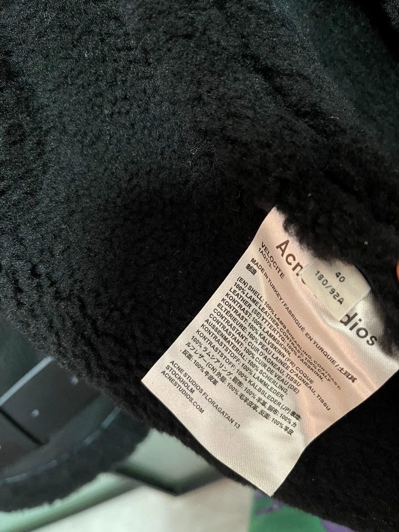 Acne Studios Acne Studios Black imported fur one-piece motorcycle jacke Size US XXS / EU 40 - 6 Thumbnail