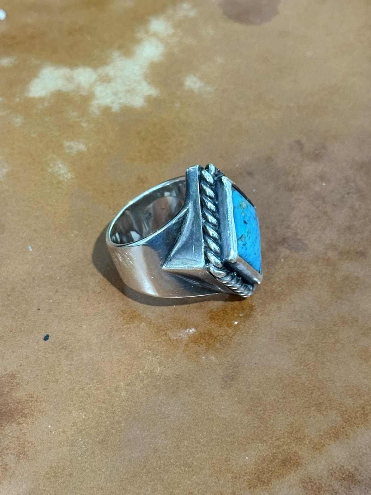 Larry Smith Larry Smith Lozenge Turquoise Ring Size ONE SIZE - 3 Thumbnail