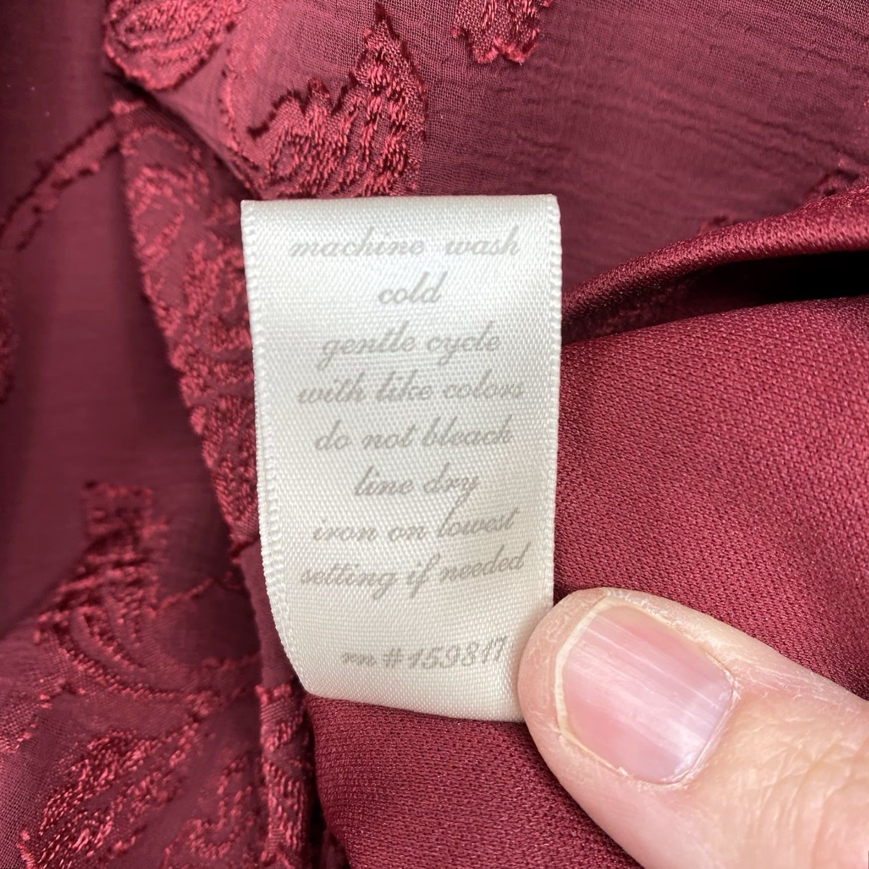 Vintage Altar'd State Blouse Shirt Womens M Burgundy Off Shoulder Long Sleeve Tunic Bohemian Prairie Cottagecore Size M / US 6-8 / IT 42-44 - 7 Thumbnail