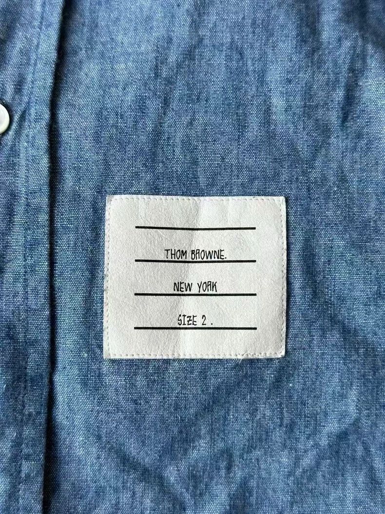 Thom Browne Thom browne Denim blue shirt 2503-Nextarrow Size US M / EU 48-50 / 2 - 3 Thumbnail