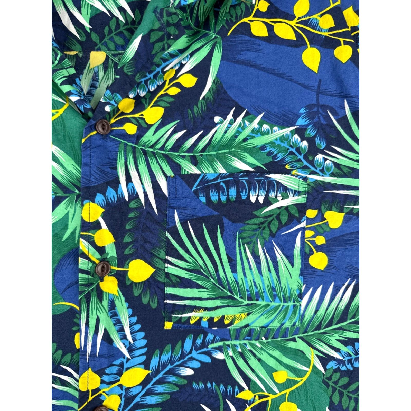 Gap Gap Button-Up Shirt Men Large Cotton Floral Hawaiian Aloha Short Sleeve Blue Size US L / EU 52-54 / 3 - 6 Thumbnail
