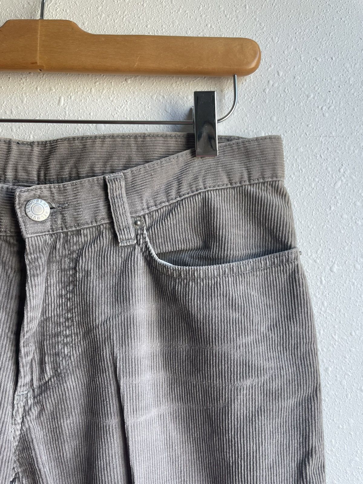 Helmut Lang Helmut Lang S/S 2004 Low Rise Corduroy Pants 30x30 Size US 30 / EU 46 - 4 Thumbnail