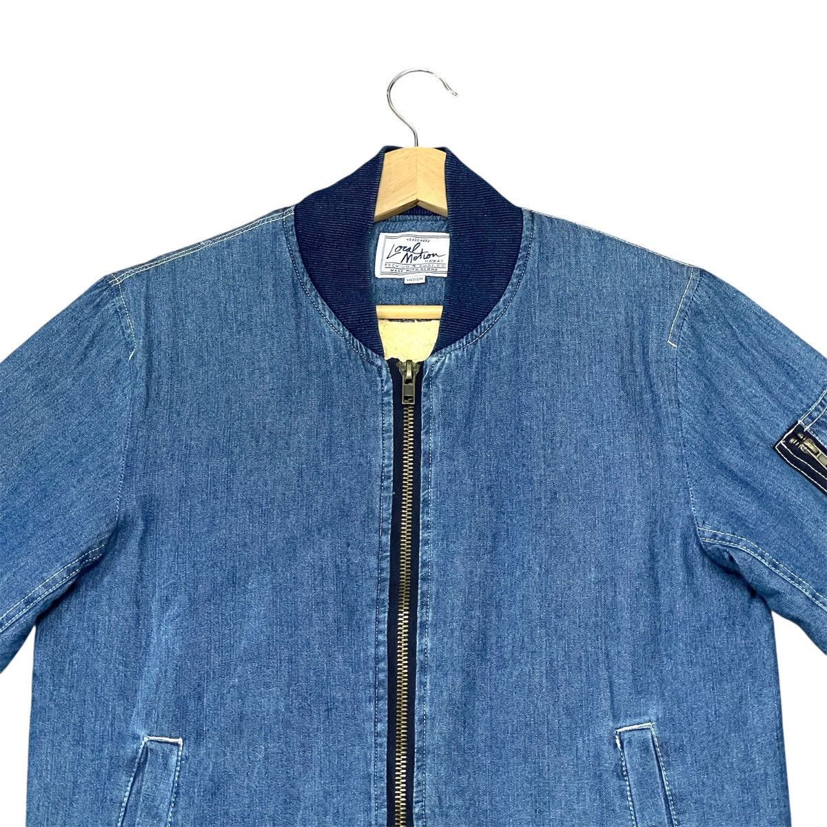 Native Vintage Local Motion Denim Bomber Native Style Jacket Size US M / EU 48-50 / 2 - 8 Thumbnail