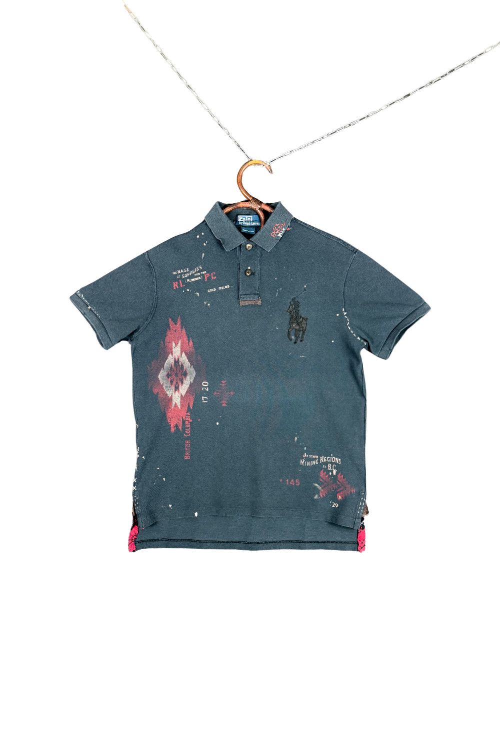 Polo Ralph Lauren 08SS Polo Ralph Lauren Heritage Mining Graphic Polo Size US M / EU 48-50 / 2 - 1 Thumbnail