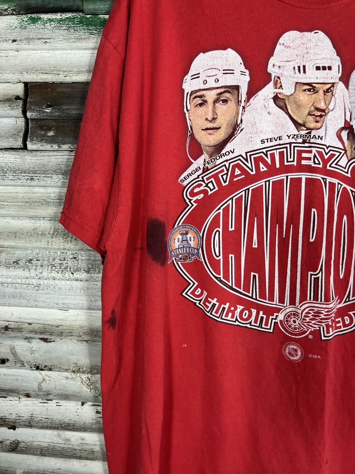 Vintage Vintage Detroit Red Wings Shirt Size US XL / EU 56 / 4 - 4 Thumbnail