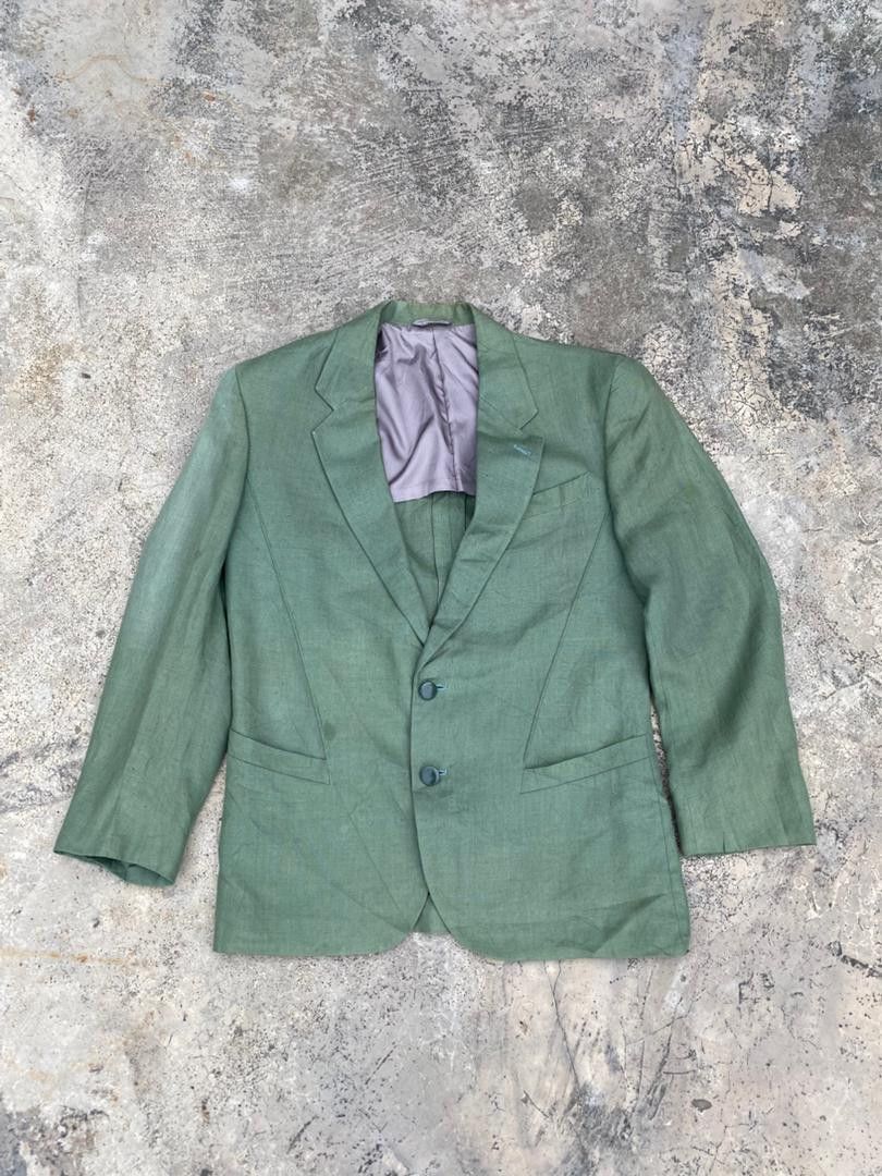 Thierry Mugler Rare Vintage 90s Thierry Mugler Green blazer Size 54R - 2 Thumbnail