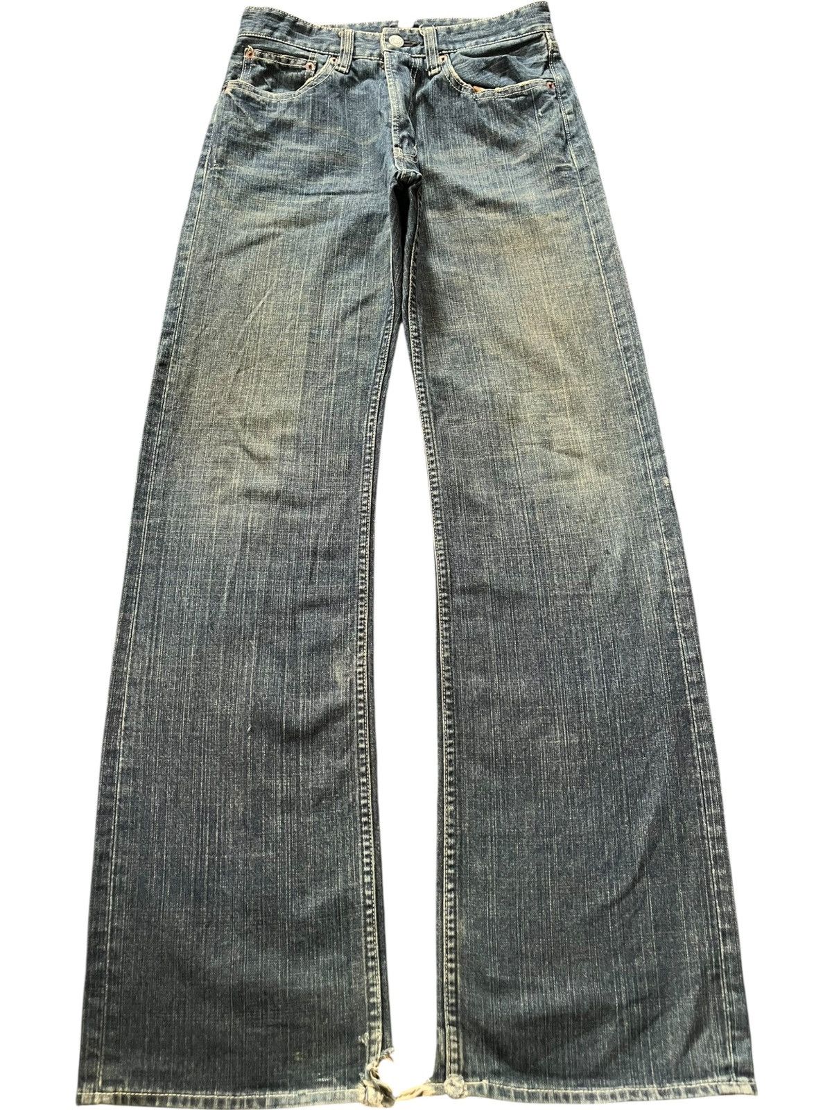 Hysteric Glamour Vintage Japanese Brand Mud Wash Distress Flare Jeans Size 28" / US 6 / IT 42 - 2 Thumbnail