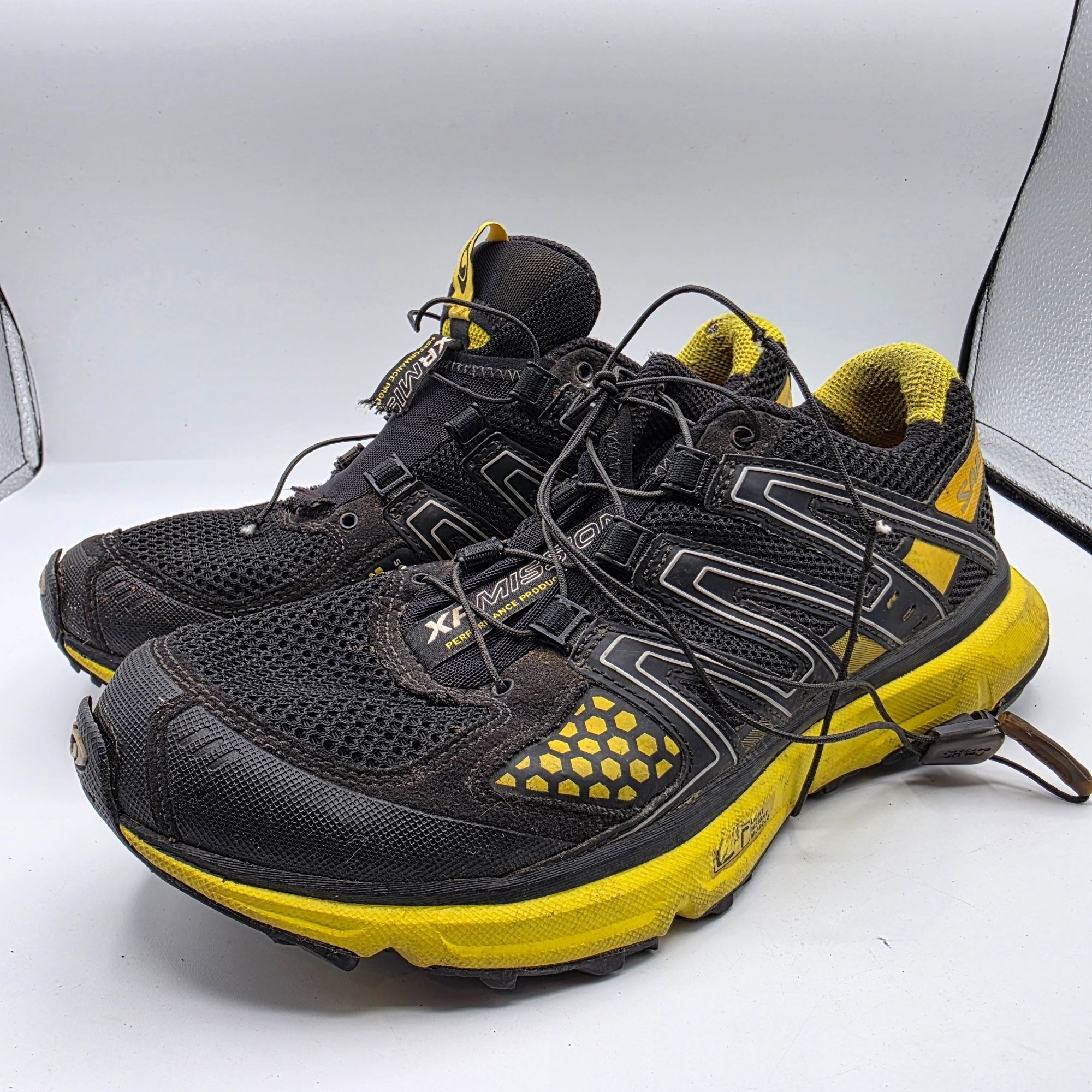 Salomon Salomon XR Mission Mens Size 7.5 Black Yellow Athletic Shoes Size US 7.5 / EU 40-41 - 3 Thumbnail