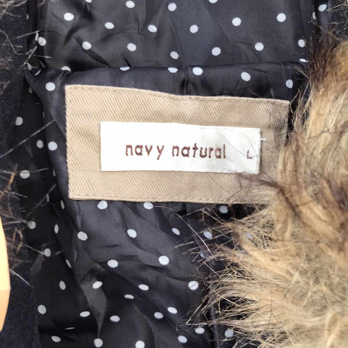 If Six Was Nine × Le Grande Bleu (L.G.B.) Navy Natural Faux Fur Jacket LGB If Six Was Nine Style Size L / US 10 / IT 46 - 8 Thumbnail