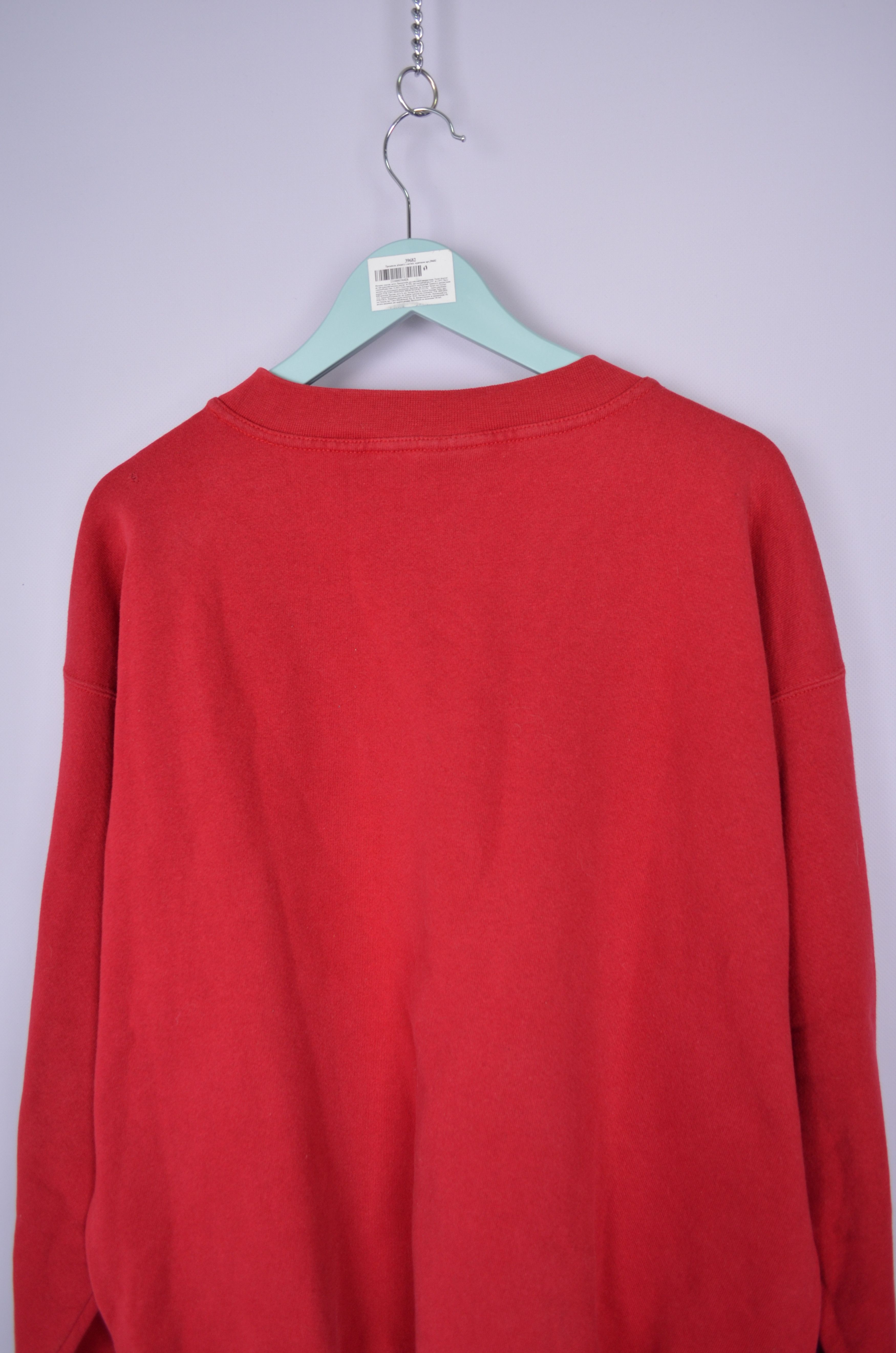 Designer × Nike × Vintage Nike Big Logo Sweatshirt Red Size L Vintage Made in USA 90s Size US L / EU 52-54 / 3 - 8 Thumbnail