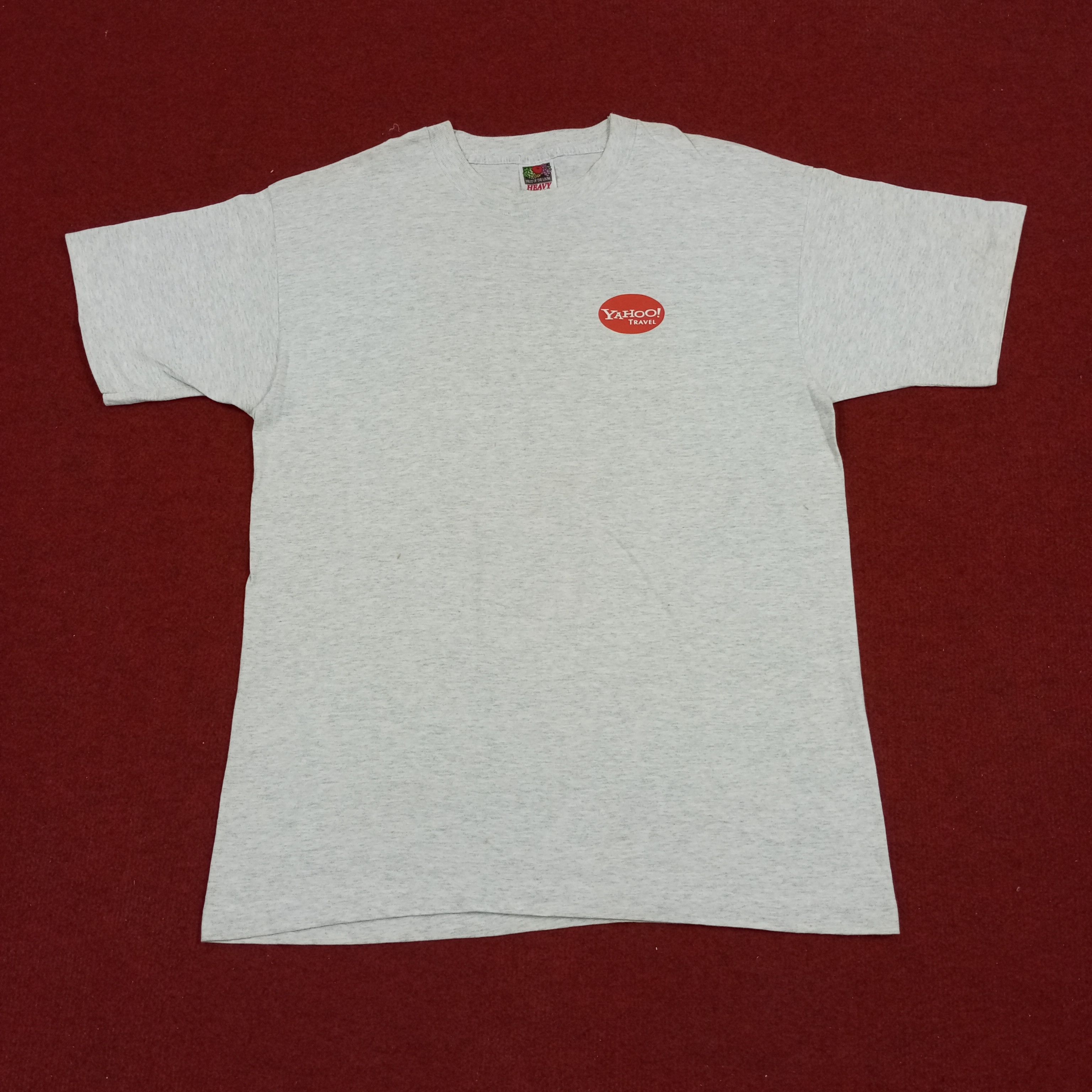 Vintage Yahoo Travel Backprint Promo Style Vintage Tshirt Size US L / EU 52-54 / 3 - 3 Thumbnail
