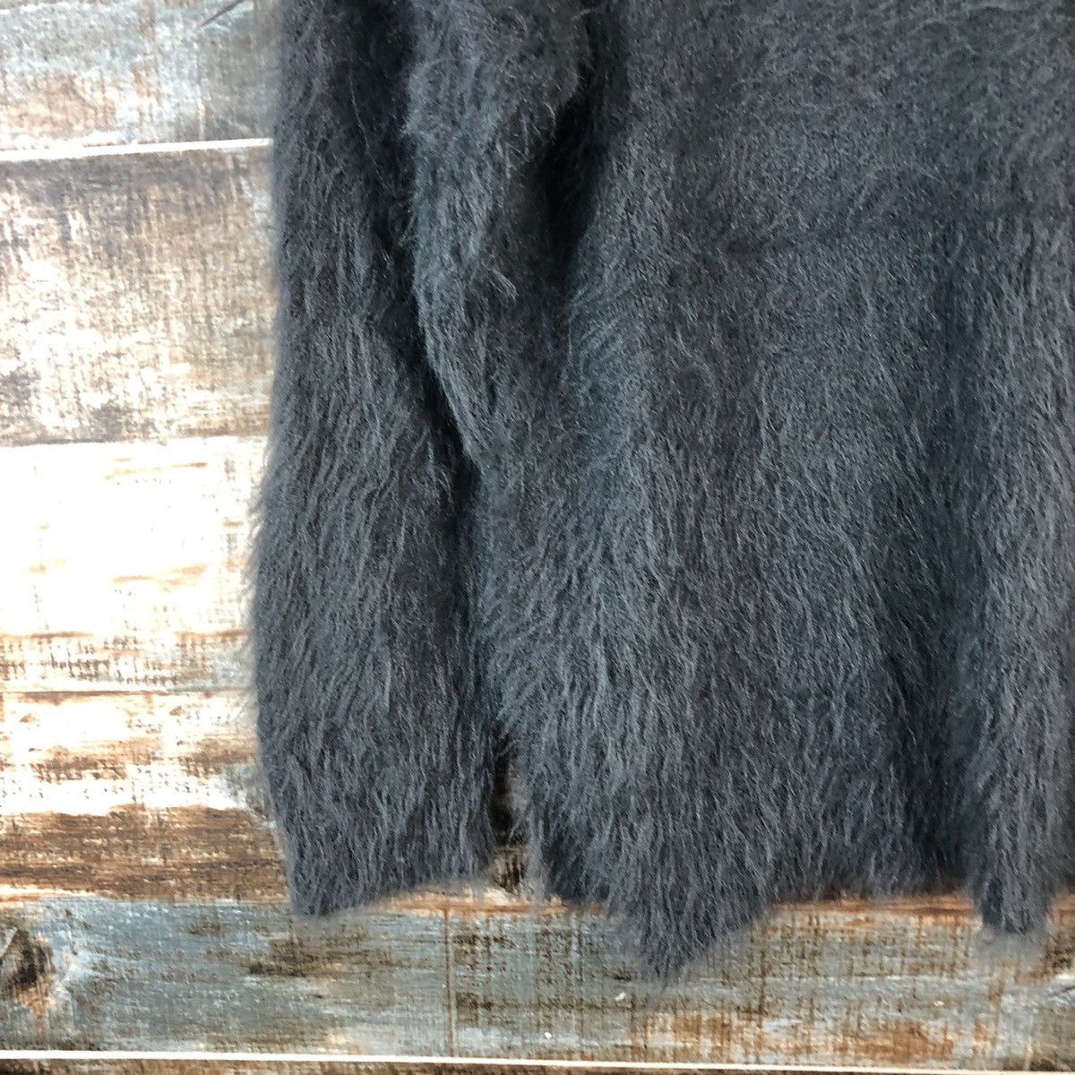 Japanese Brand DL Khalita Gray Mohair shaggy fur Knitwear #C391 Size M / US 6-8 / IT 42-44 - 15 Thumbnail
