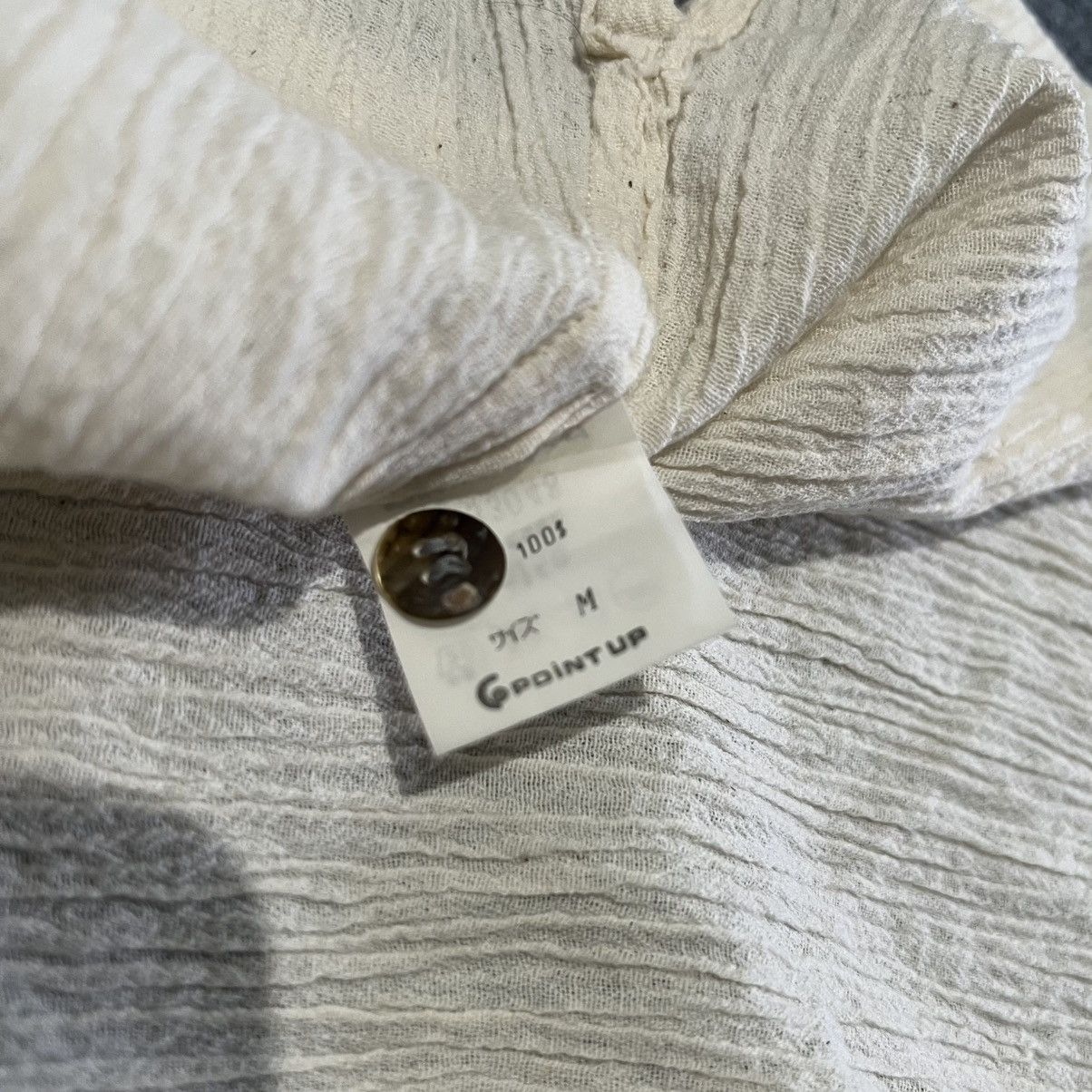 Issey Miyake 1990s Hai Sporting Gear - Crinkle Seersucker Shirt Size US M / EU 48-50 / 2 - 5 Thumbnail