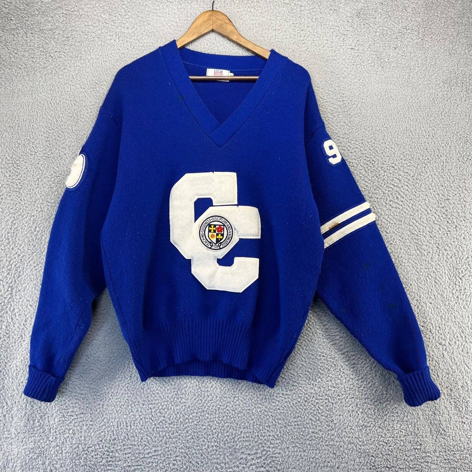 Vintage Vintage Catholic Central Sweater 48 Band Shamrocks 94 90s | Grailed