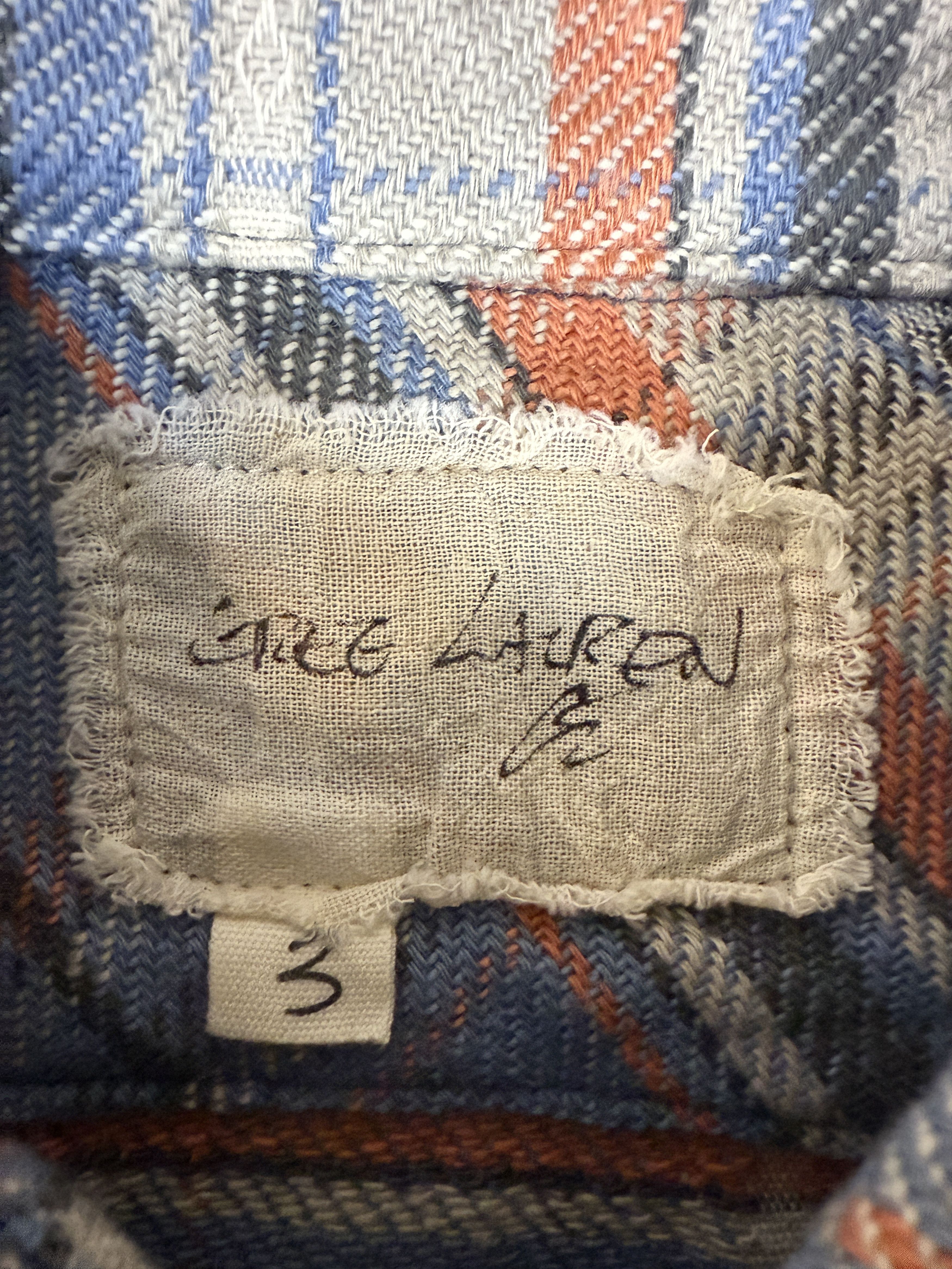 Greg Lauren $750 Greg Lauren Plaid SS Studio Faded Shirt Size US L / EU 52-54 / 3 - 6 Thumbnail