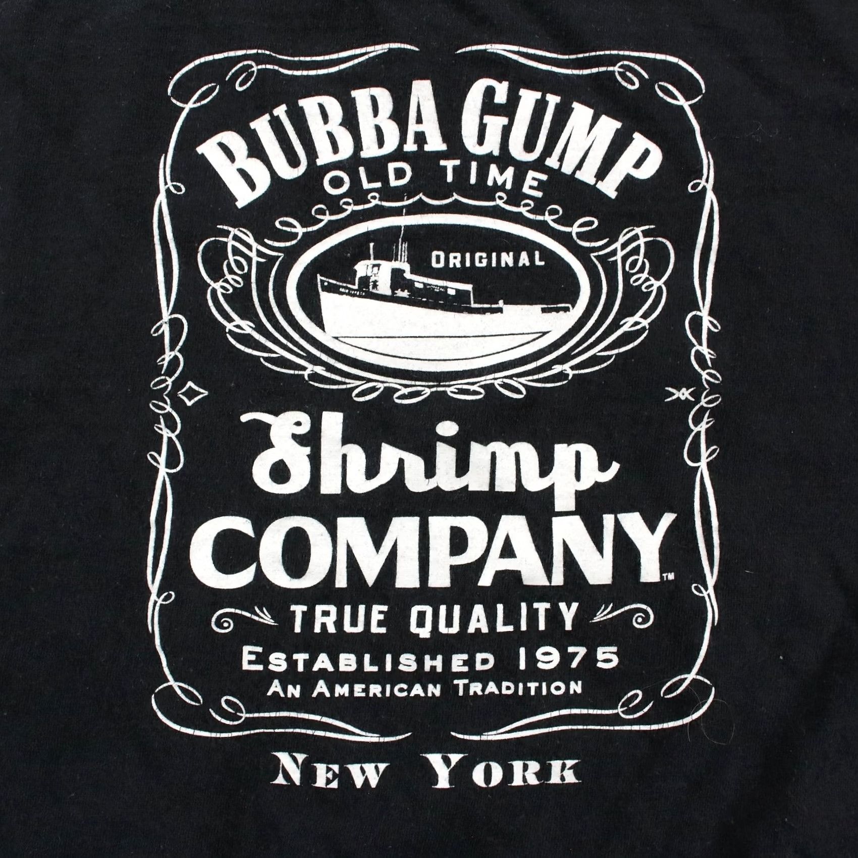 Shrimps vtg Bubba Gump Shrimp Co. Forest Gump 2004 T-Shirt XL Black Cotton Crew Neck Short Sleeve Men Vintage" Size US XL / EU 56 / 4 - 3 Thumbnail